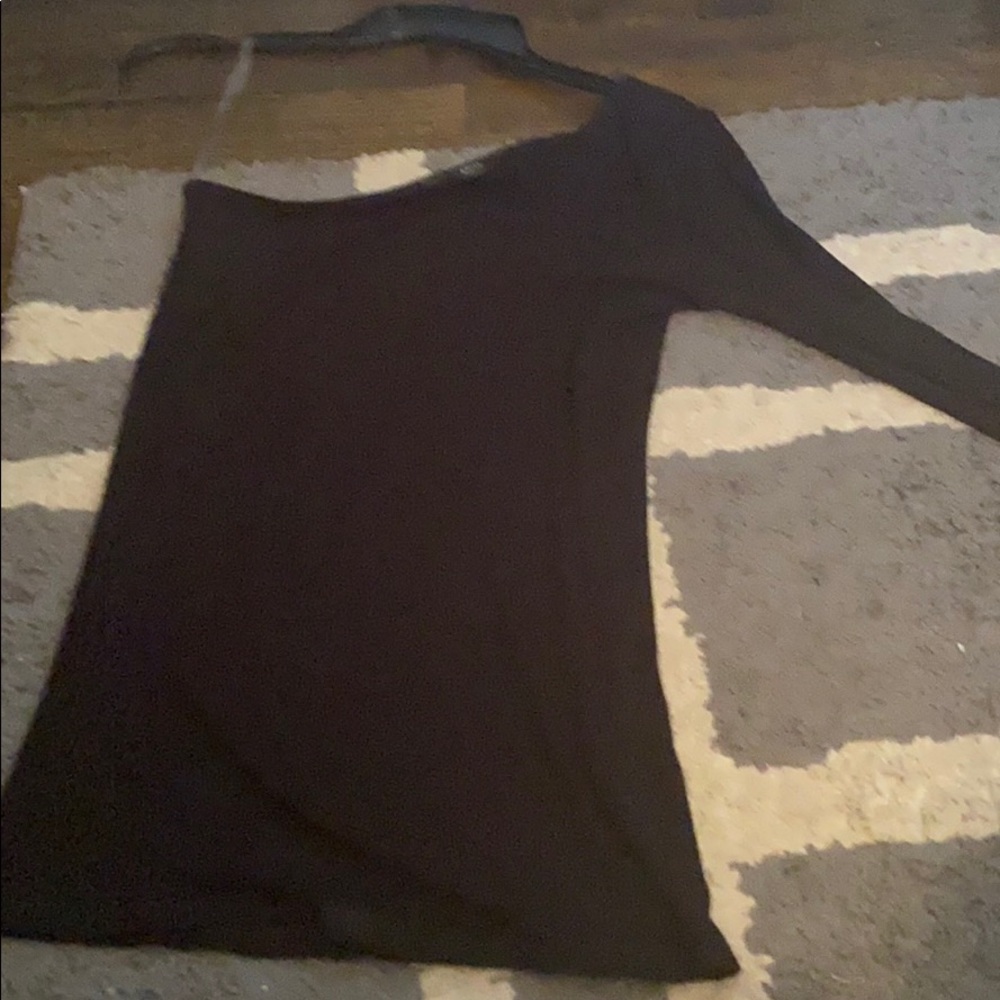 Aqua by Bloomingdales asymmetric long sleeve